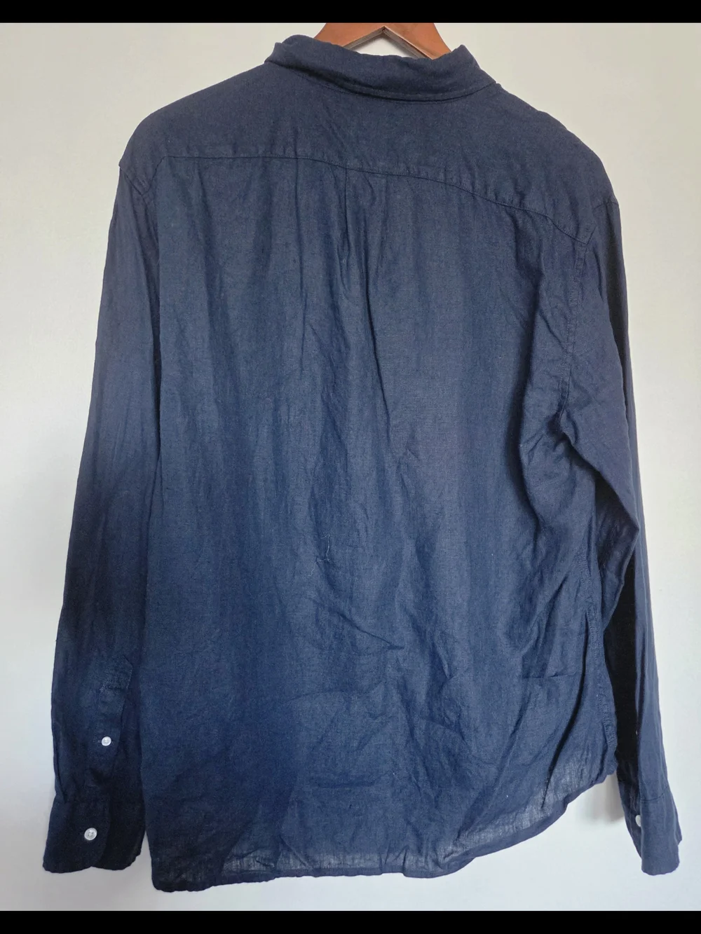J. Crew Navy Button-Down Linen Shirt